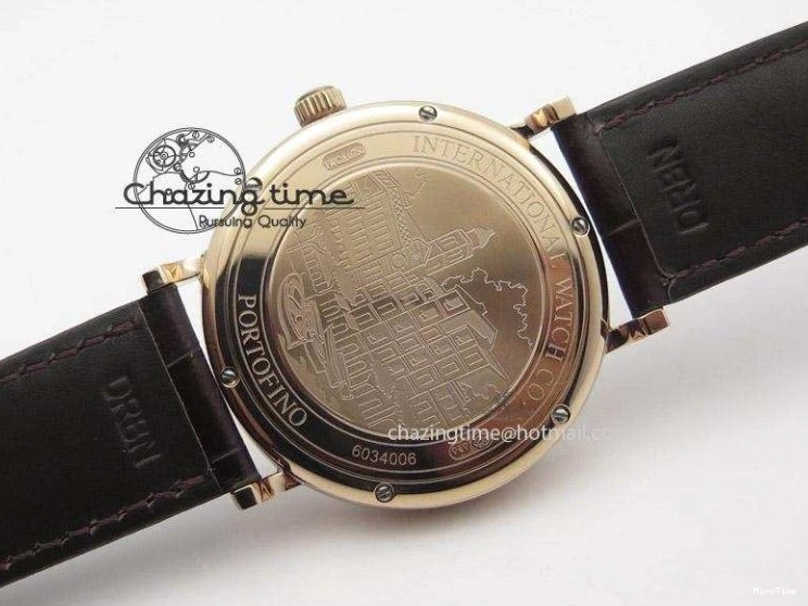 MIROTIME 0406 Modern Portofino SCHAFFHAUSEN RG MKF 1:1 V2 Best Edition White Dial On Brown Leather Strap A 7344